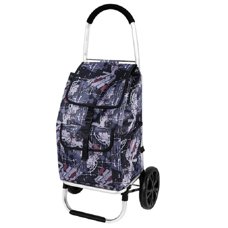 Portable Trolley Folding Shopping Cart Grocery Shopping Cart Multifunctional Outdoor Small Cart
