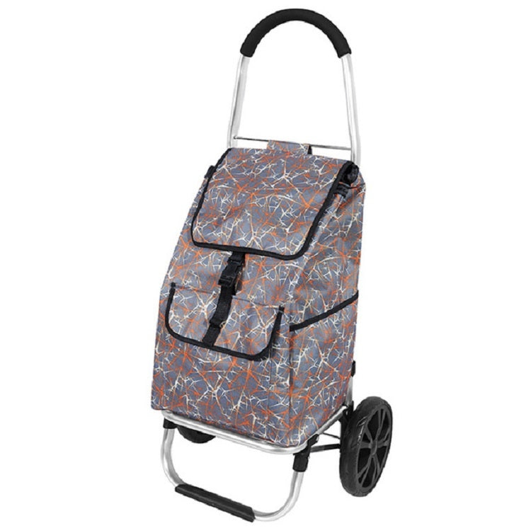 Portable Trolley Folding Shopping Cart Grocery Shopping Cart Multifunctional Outdoor Small Cart