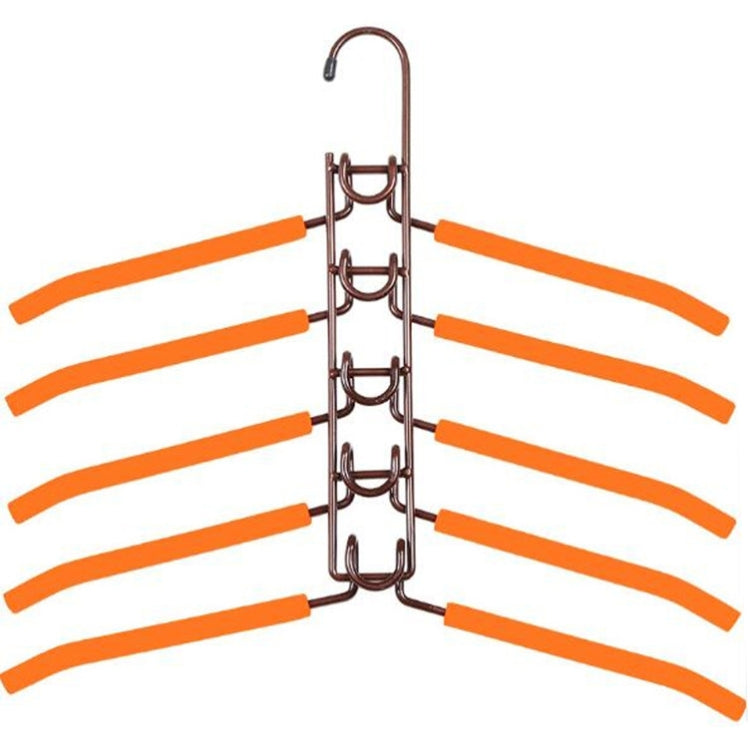 Nine Hole 5-layers Hanger Bedroom Storage Shelf Balcony Towel Rack, Color:Adult Bold Bronze