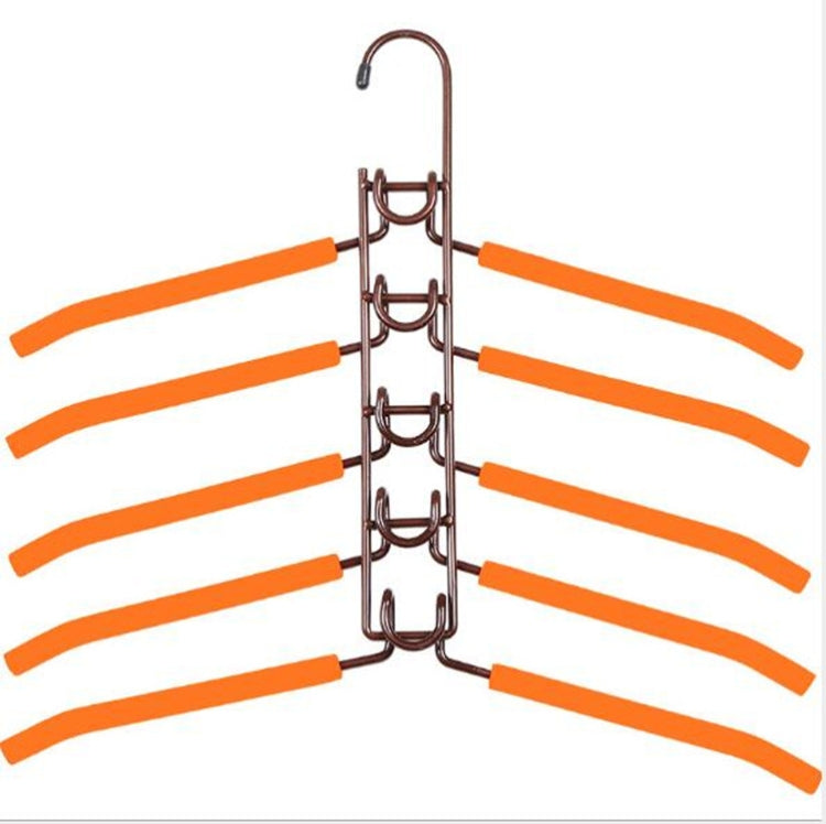 Nine Hole 5-layers Hanger Bedroom Storage Shelf Balcony Towel Rack, Color:Adult Bold Bronze