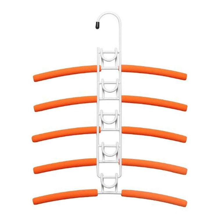 Nine Hole 5-layers Hanger Bedroom Storage Shelf Balcony Towel Rack, Color:Children White