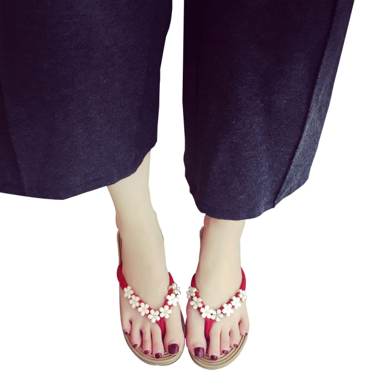 Women Fashion Solid Color Sandals Slipper Beach Shoes, Size:36