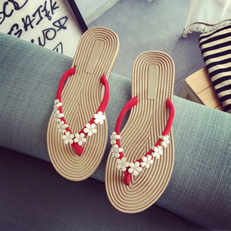 Women Fashion Solid Color Sandals Slipper Beach Shoes, Size:36