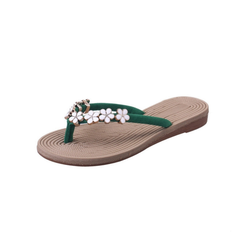Women Fashion Solid Color Sandals Slipper Beach Shoes, Size:37