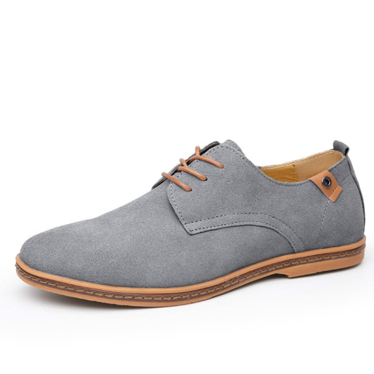 Oxford Suede Leather formal Shoes Male Casual Classic Sneakers, Size:48