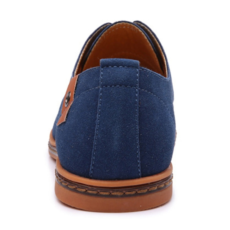Oxford Suede Leather formal Shoes Male Casual Classic Sneakers, Size:48