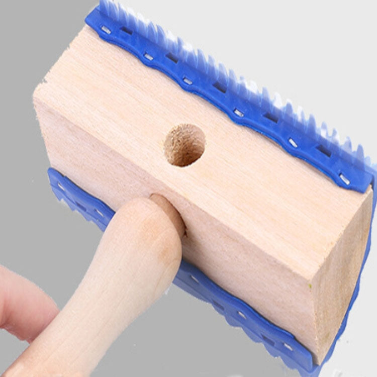 ZZ0150 Wood Handle Wood Grain Brush Wall with Imitation Wood Embossed Wall Art Brush