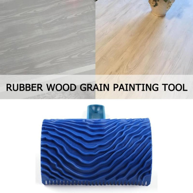 ZZ0150 Wood Handle Wood Grain Brush Wall with Imitation Wood Embossed Wall Art Brush