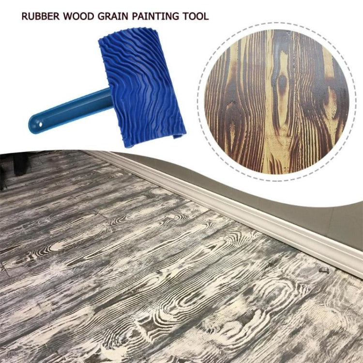 ZZ0150 Wood Handle Wood Grain Brush Wall with Imitation Wood Embossed Wall Art Brush