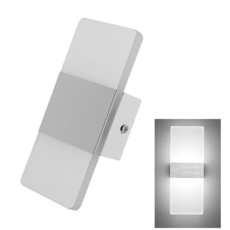 Right Angle White LED Bedroom Bedside Wall Aisle Balcony Wall Lamp, Size:14Ã—6cm