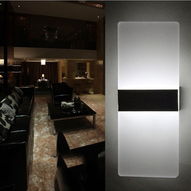 Right Angle Black LED Bedroom Bedside Wall Aisle Balcony Wall Lamp, Size:29Ã—11cm