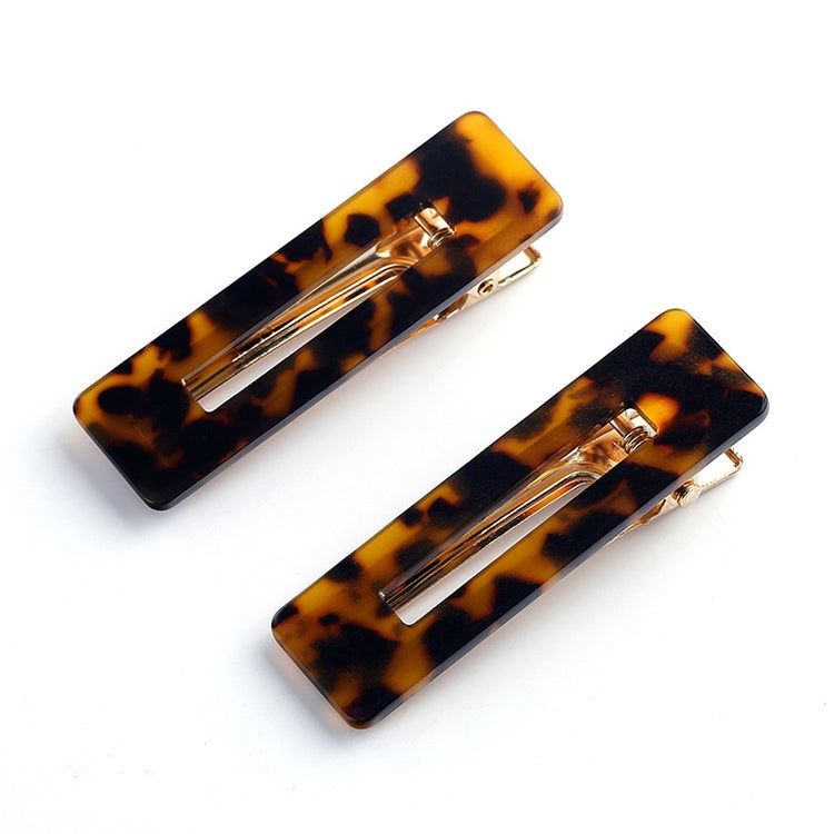 2 PCS/Set Sequin Leopard Rectangle Barrette Styling Accessories for Girls