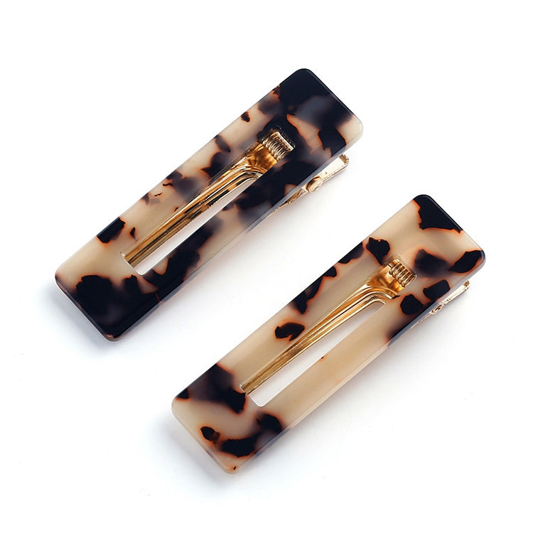 2 PCS/Set Sequin Leopard Rectangle Barrette Styling Accessories for Girls
