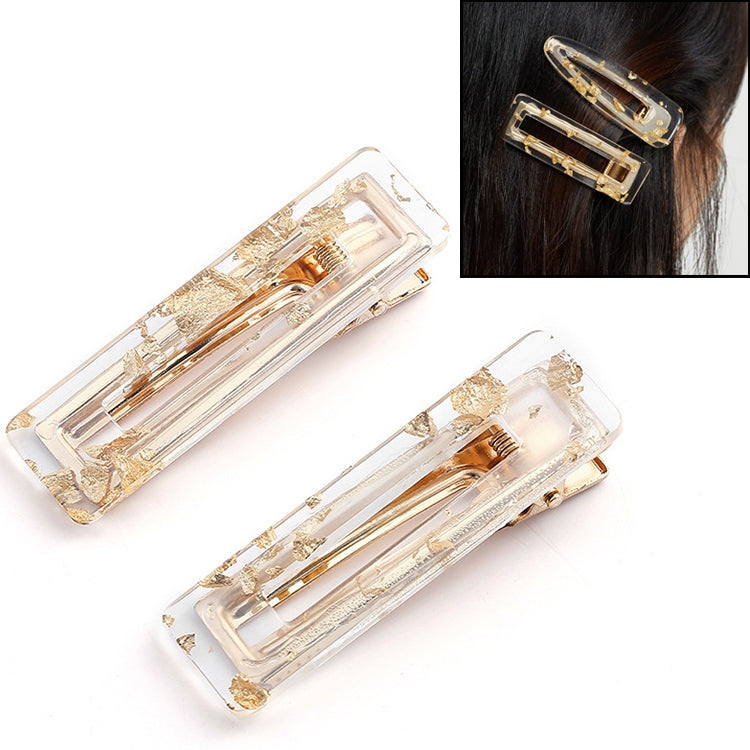 2 PCS/Set Sequin Leopard Rectangle Barrette Styling Accessories for Girls