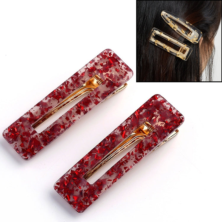 2 PCS/Set Sequin Leopard Rectangle Barrette Styling Accessories for Girls