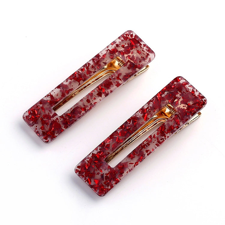2 PCS/Set Sequin Leopard Rectangle Barrette Styling Accessories for Girls