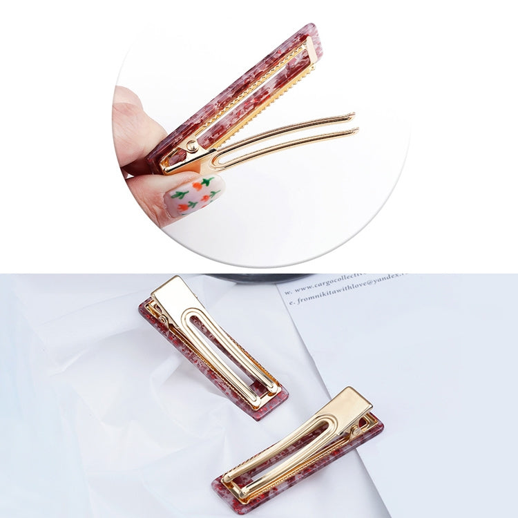 2 PCS/Set Sequin Leopard Rectangle Barrette Styling Accessories for Girls