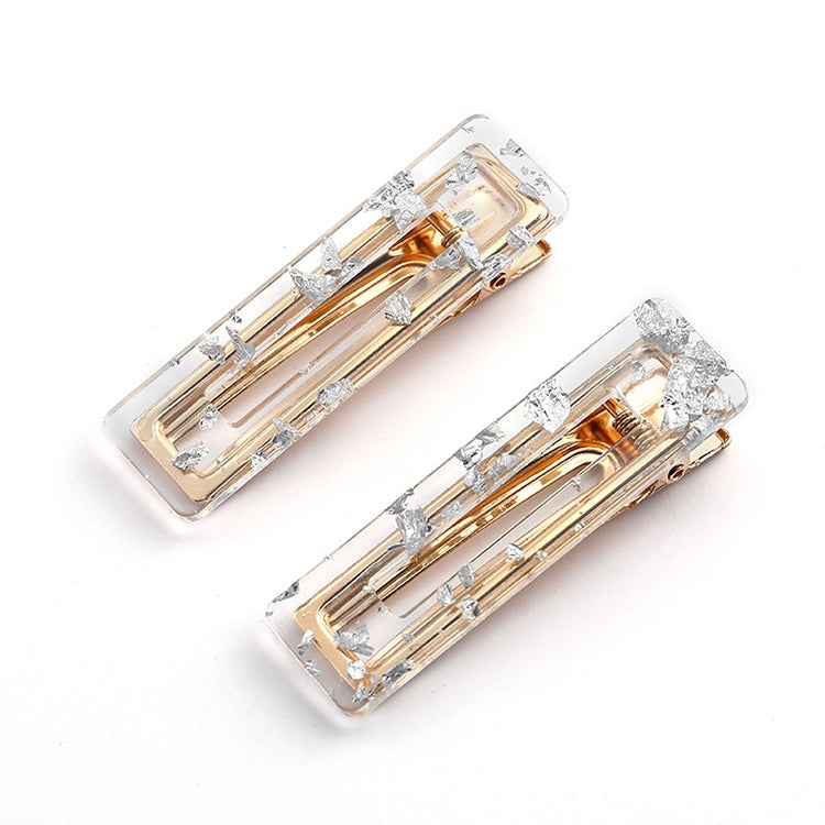 2 PCS/Set Sequin Leopard Rectangle Barrette Styling Accessories for Girls