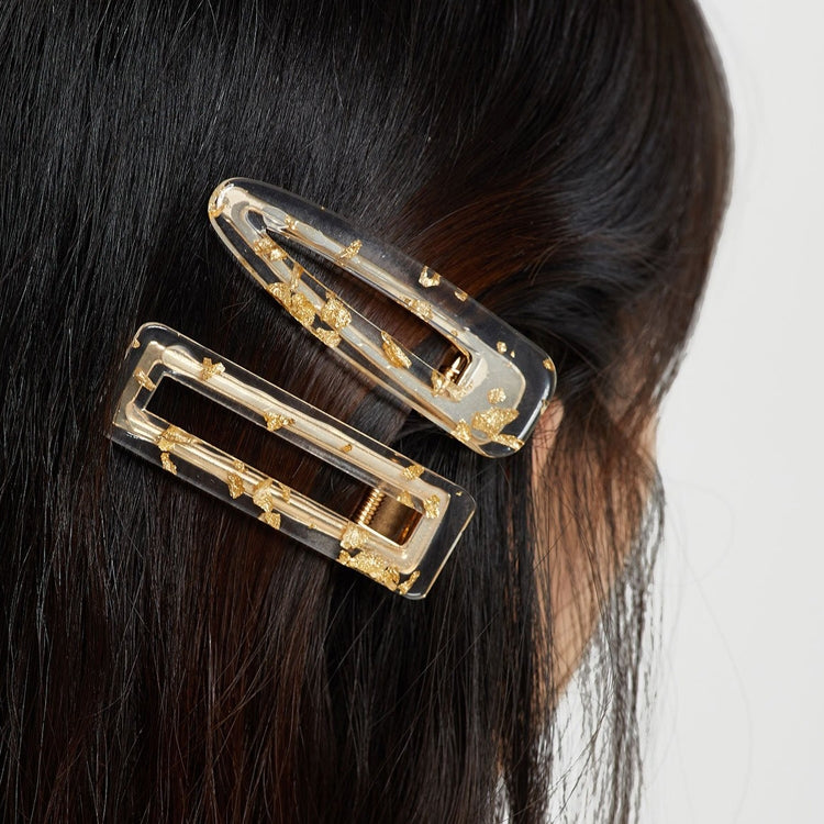 2 PCS/Set Sequin Leopard Rectangle Barrette Styling Accessories for Girls