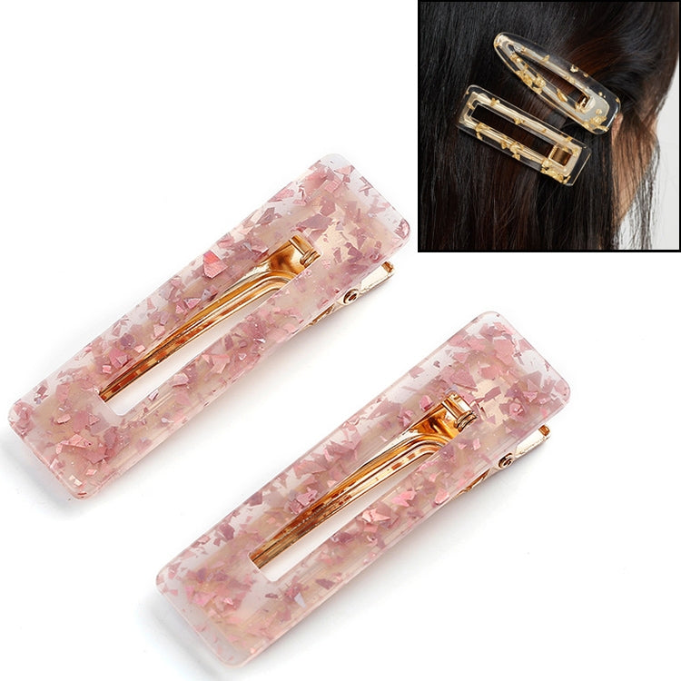 2 PCS/Set Sequin Leopard Rectangle Barrette Styling Accessories for Girls