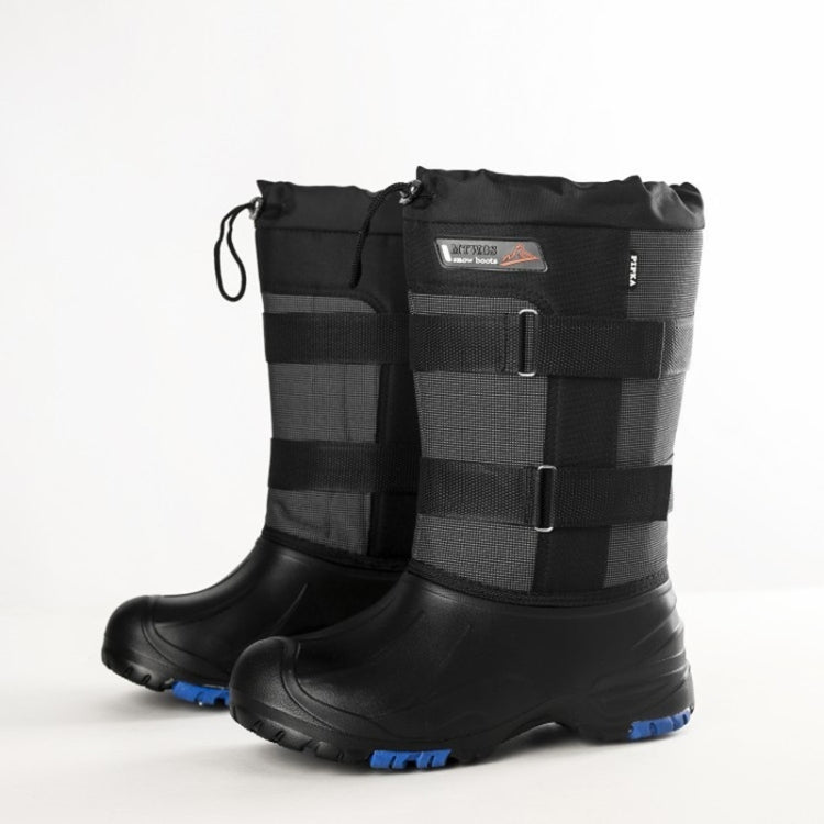 Winter Men Outdoor Snow Shoes Warm Non-slip Steel Nail High Snow Boots, Size:41(Double Webbing)