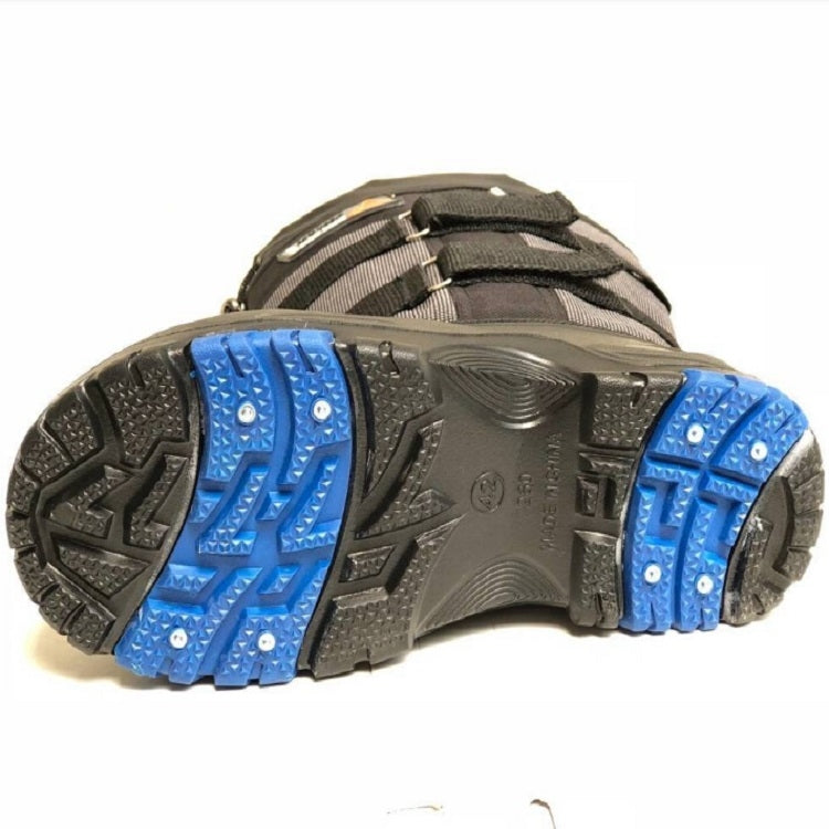 Winter Men Outdoor Snow Shoes Warm Non-slip Steel Nail High Snow Boots, Size:45(Double Webbing)