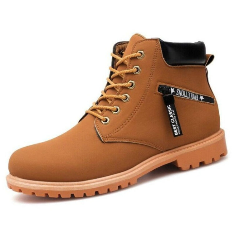 High-Top Versatile Short Boots British Wind Student Work Boots Shoes, Size:43