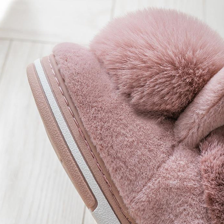 Cotton Slippers Cute Fluffy Rabbit Slippers, Shoe Size:Children27/28