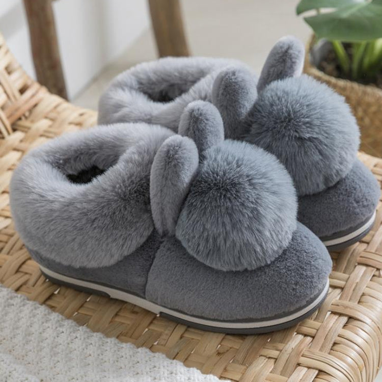 Cotton Slippers Cute Fluffy Rabbit Slippers, Shoe Size:Children29/30