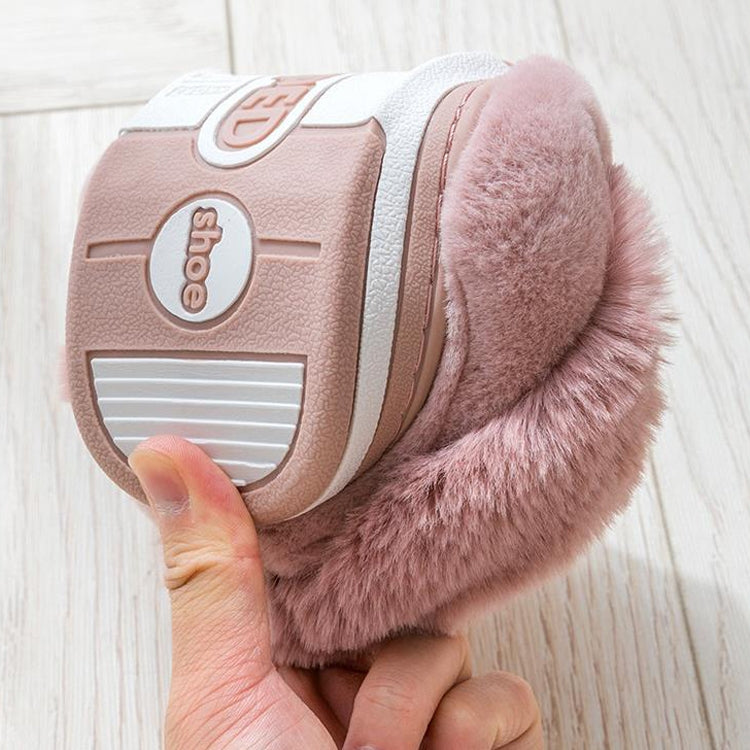 Cotton Slippers Cute Fluffy Rabbit Slippers, Shoe Size:Children29/30