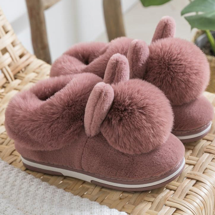 Cotton Slippers Cute Fluffy Rabbit Slippers, Shoe Size:Children29/30