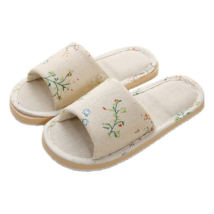 Casual Comfortable Floral Home Cotton Slippers, Shoe Size:37-38
