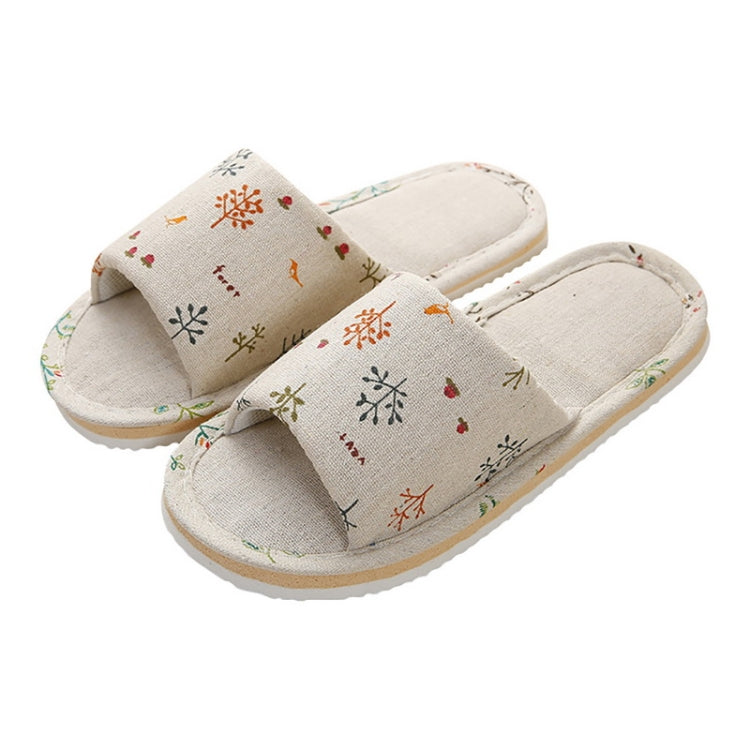 Casual Comfortable Floral Home Cotton Slippers, Shoe Size:39-40