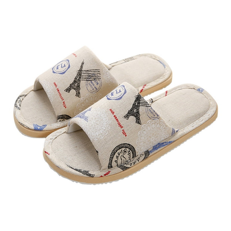 Casual Comfortable Floral Home Cotton Slippers, Shoe Size:39-40