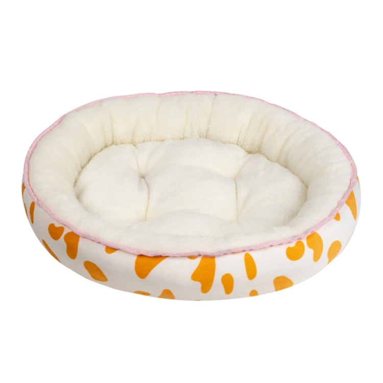 Thickened Autumn and Winter Oval Universal Warm Pet Cat Dog Bed, Size:L