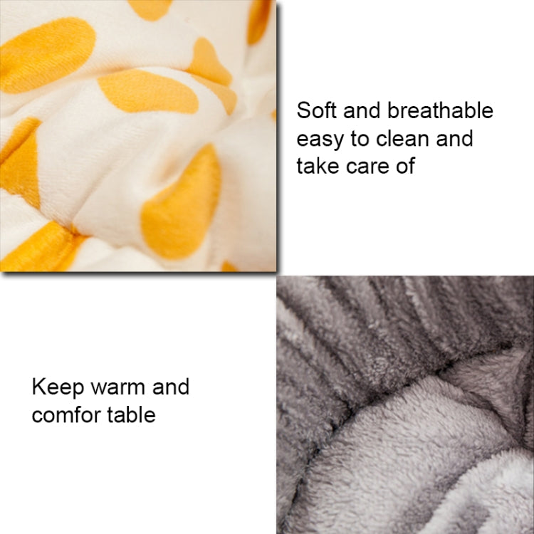 Thickened Autumn and Winter Oval Universal Warm Pet Cat Dog Bed, Size:XL