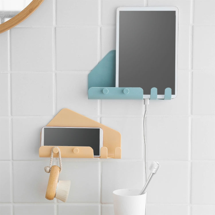 Wall Mounted 4 Hooks Mobile Phone Hanging Holder Hook Charging Stand Bracket