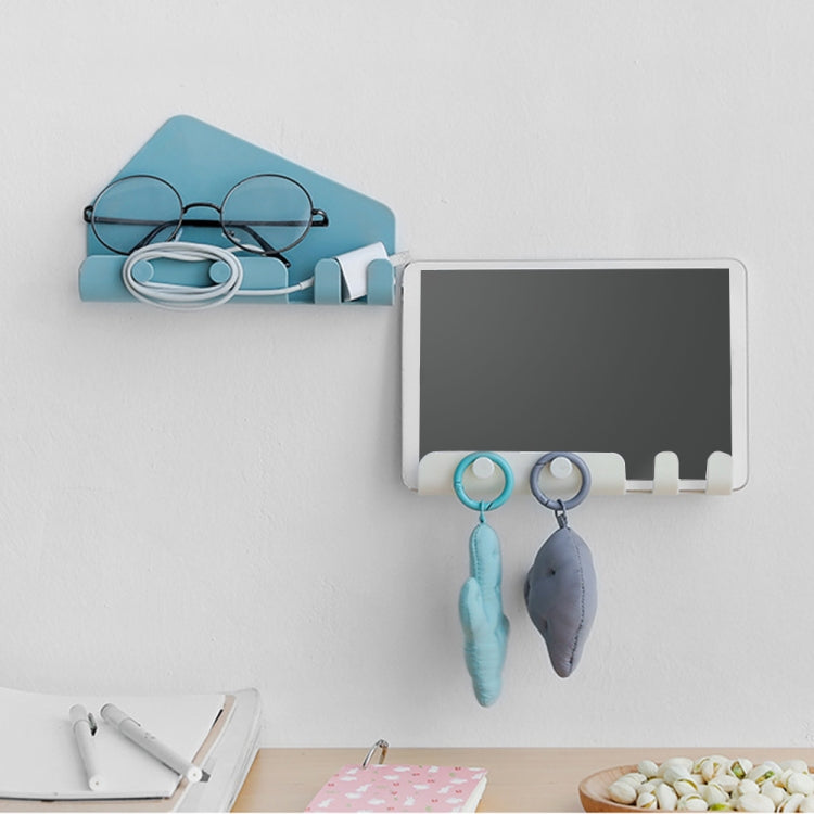 Wall Mounted 4 Hooks Mobile Phone Hanging Holder Hook Charging Stand Bracket