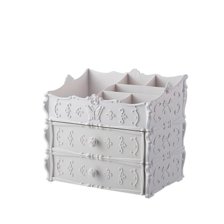 Plastic Cosmetic Drawer Container Makeup Organizer Box Jewelry Nail Holder Home Desktop Sundry Storage Case