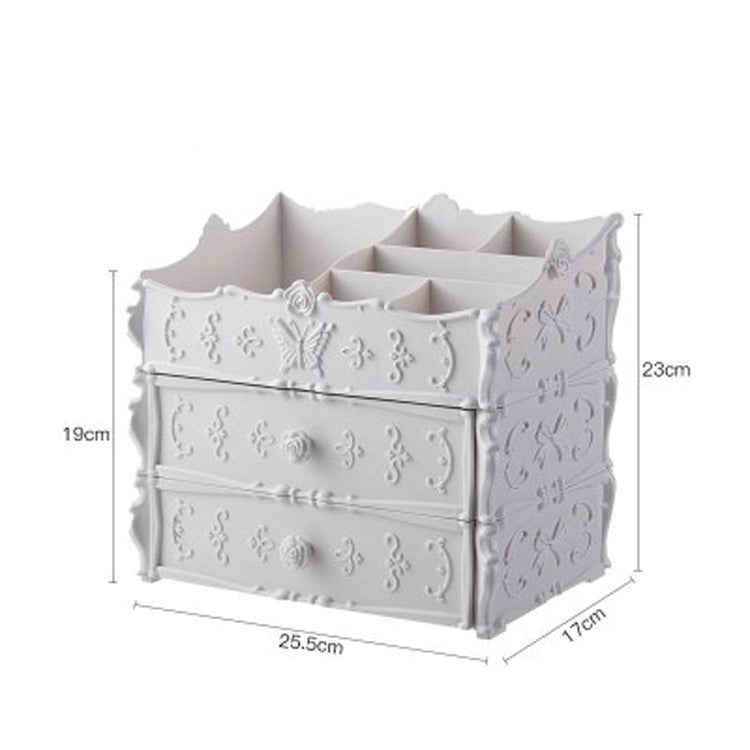 Plastic Cosmetic Drawer Container Makeup Organizer Box Jewelry Nail Holder Home Desktop Sundry Storage Case