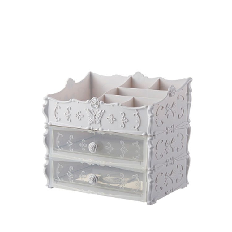 Plastic Cosmetic Drawer Container Makeup Organizer Box Jewelry Nail Holder Home Desktop Sundry Storage Case