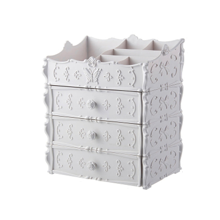 Plastic Cosmetic Drawer Container Makeup Organizer Box Jewelry Nail Holder Home Desktop Sundry Storage Case