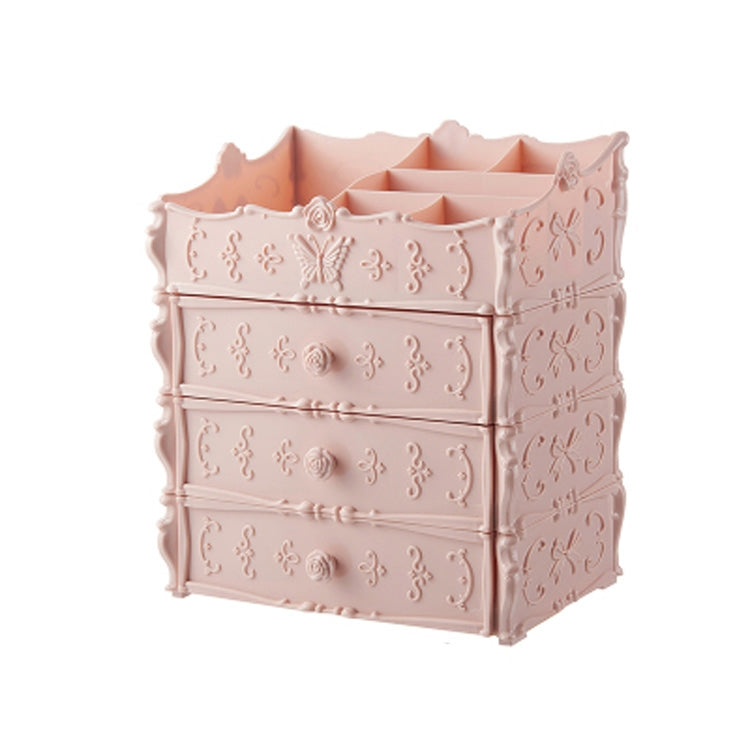 Plastic Cosmetic Drawer Container Makeup Organizer Box Jewelry Nail Holder Home Desktop Sundry Storage Case