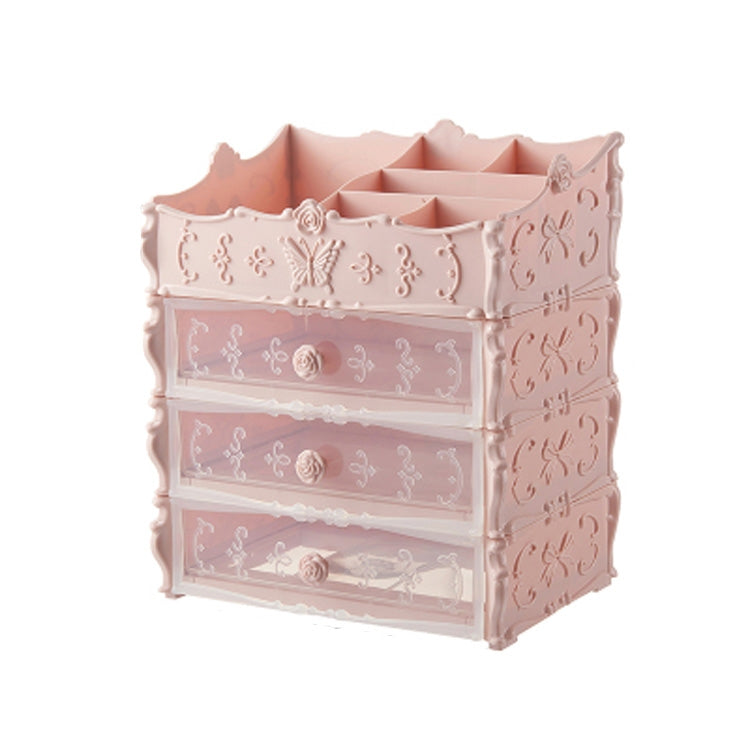 Plastic Cosmetic Drawer Container Makeup Organizer Box Jewelry Nail Holder Home Desktop Sundry Storage Case
