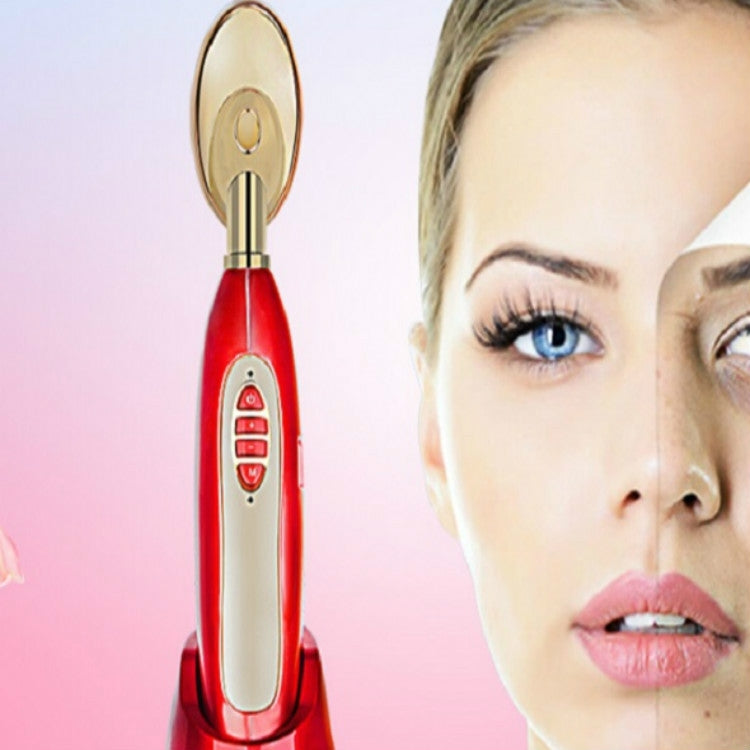 Eye Meter Essence Introduction Instrument Eye Massage Instrument Pouch to Remove Wrinkles Anti-aging(Red)