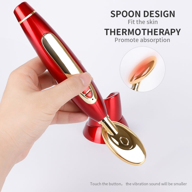 Eye Meter Essence Introduction Instrument Eye Massage Instrument Pouch to Remove Wrinkles Anti-aging(Red)