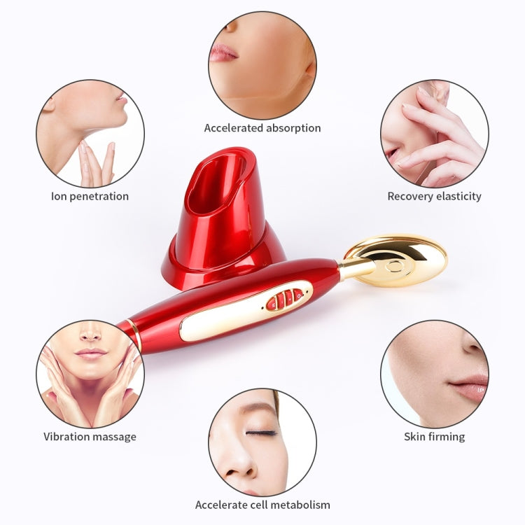 Eye Meter Essence Introduction Instrument Eye Massage Instrument Pouch to Remove Wrinkles Anti-aging(Red)