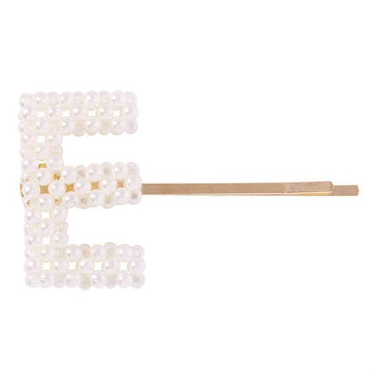 3 PCS Minimalist Style Pearl Letter Hairpin Girl Hairpin Side Clip Versatile Hair Accessory