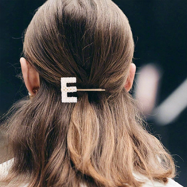 3 PCS Minimalist Style Pearl Letter Hairpin Girl Hairpin Side Clip Versatile Hair Accessory