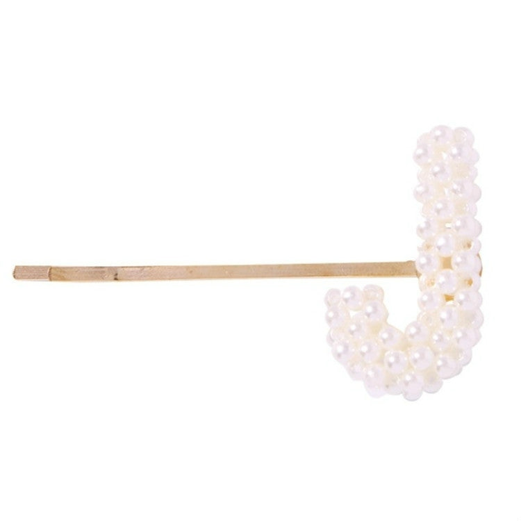3 PCS Minimalist Style Pearl Letter Hairpin Girl Hairpin Side Clip Versatile Hair Accessory